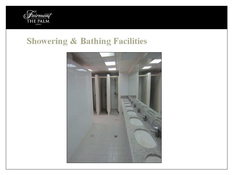 Showering & Bathing Facilities